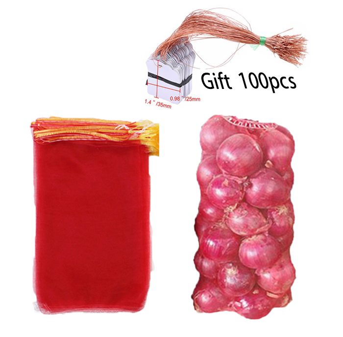 red mesh bags
