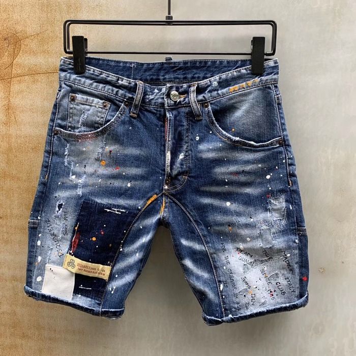 Italia D2 Moda Hombre Pantalones Vaqueros Cortos Hip Hop Rock Moto Hombre Diseñador Casual Pantalones Cortos Pantalones Desgastados Flaco Hombres Denim Biker Jeans 44 54 De 38,38 € | DHgate