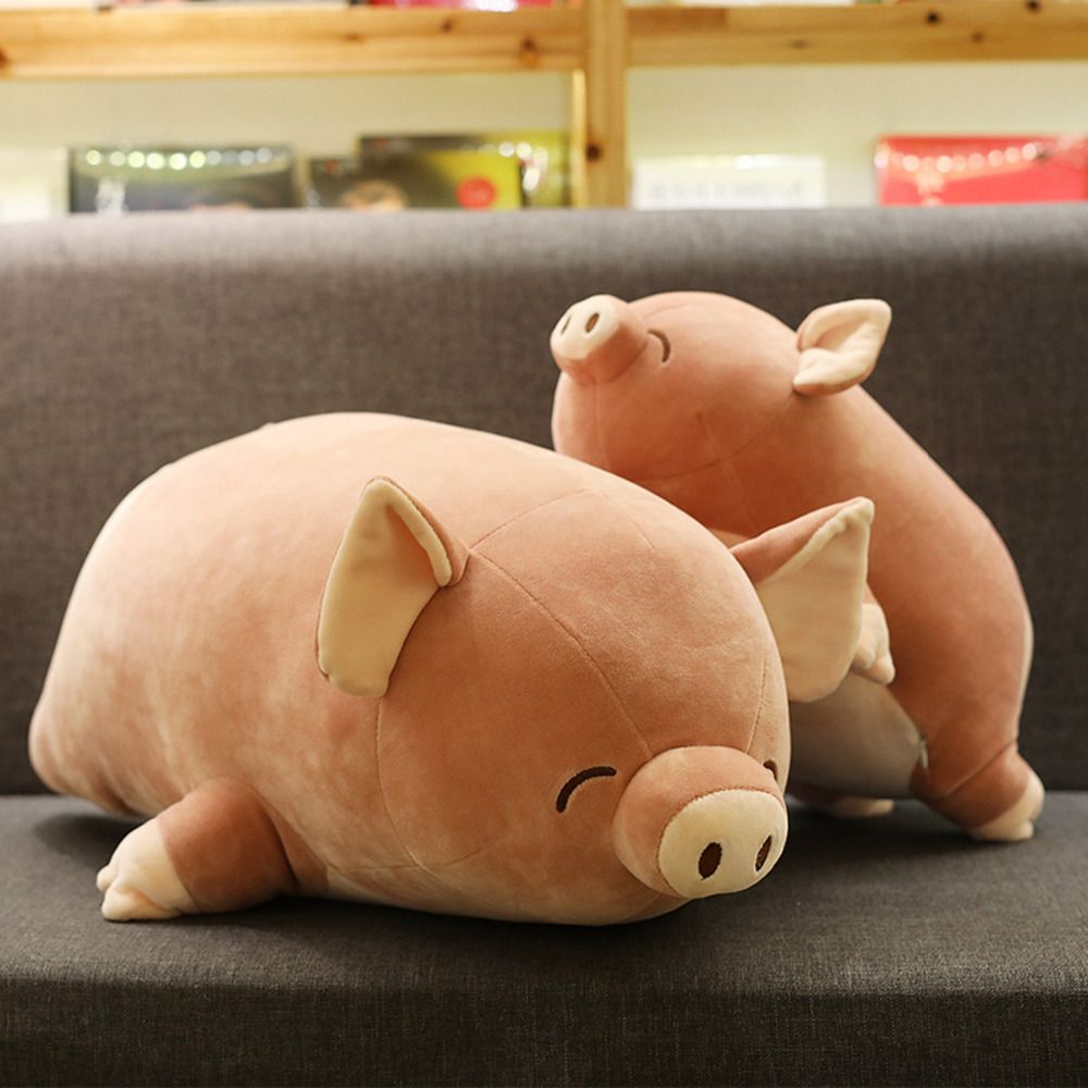 large plush pig