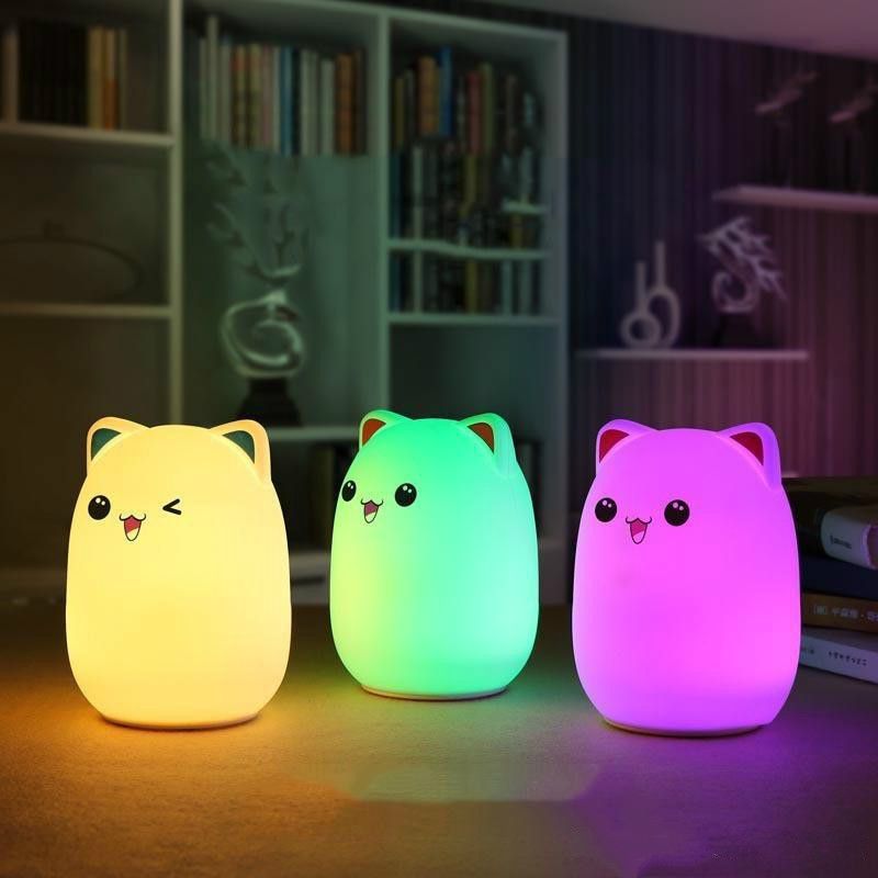New Colorful Silicone Soft Usb Rechargeable Animal Night Light Cute Cat Table Lamp S Children Baby Bedroom Led Nursery Nz 2021 From Viola 10 85 Dhgate - Baby Room Lamp Nz New Colorful Silicone Soft Usb Rechargeable Animal Night Light Cute Cat Table Lamp S Children Baby Bedroom Led Nursery Nz 2021 From Viola 10 85 Dhgate - Baby Room Lamp Nz