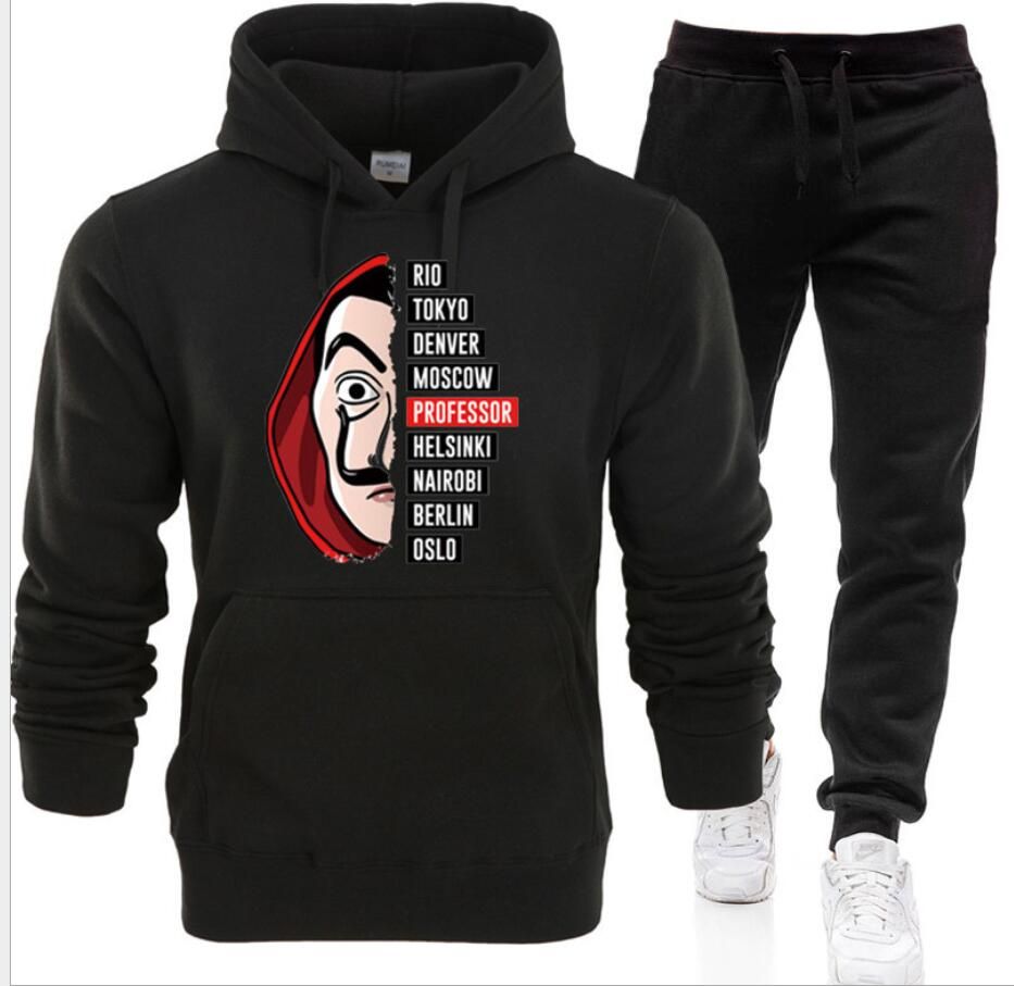 polo hoodie and jogger set