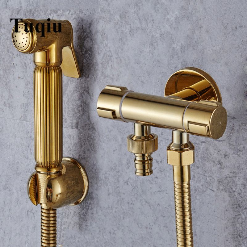 2020 Bidet Faucet Set Wall Mounted Brass Bidet Faucet Toilet