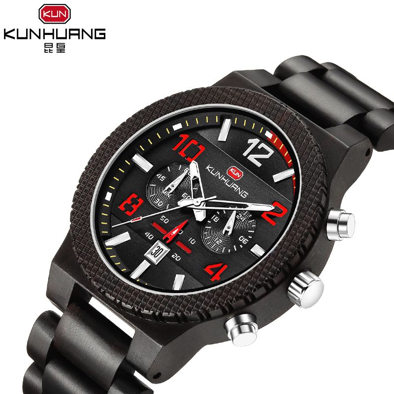 2019 Kunhuang Zlimsn Men S Watch Sports Multifunction Movement