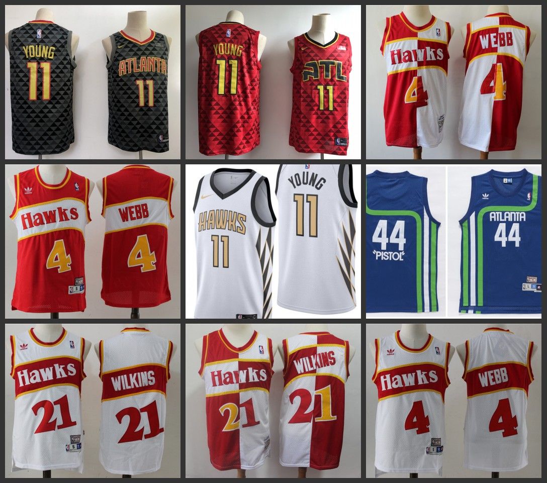 2020 Atlanta\u0026#13;Hawks Mens\u0026#13;NBA Basketball Jerseys 11\u0026#13;Trae Young Spud Webb Dominique Wilkins Stitched Retro Classic Mesh Jersey From Outlet_jersey_06, $19.17 | DHgate.Com