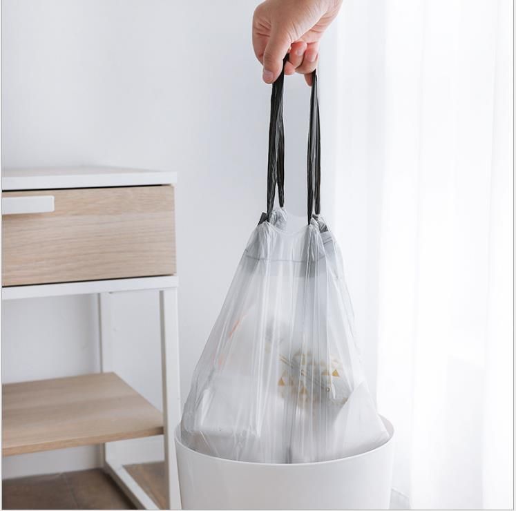 Kitchen Household Extra Thick Drawstring Type Garbage Bag,bathroom