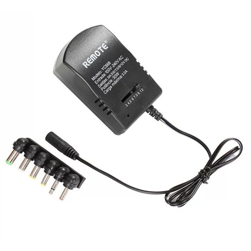 Universal DC 3A energía cargador del adaptador de fuente ajustable 3V 6V