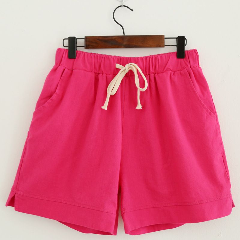 hot pink plus size shorts
