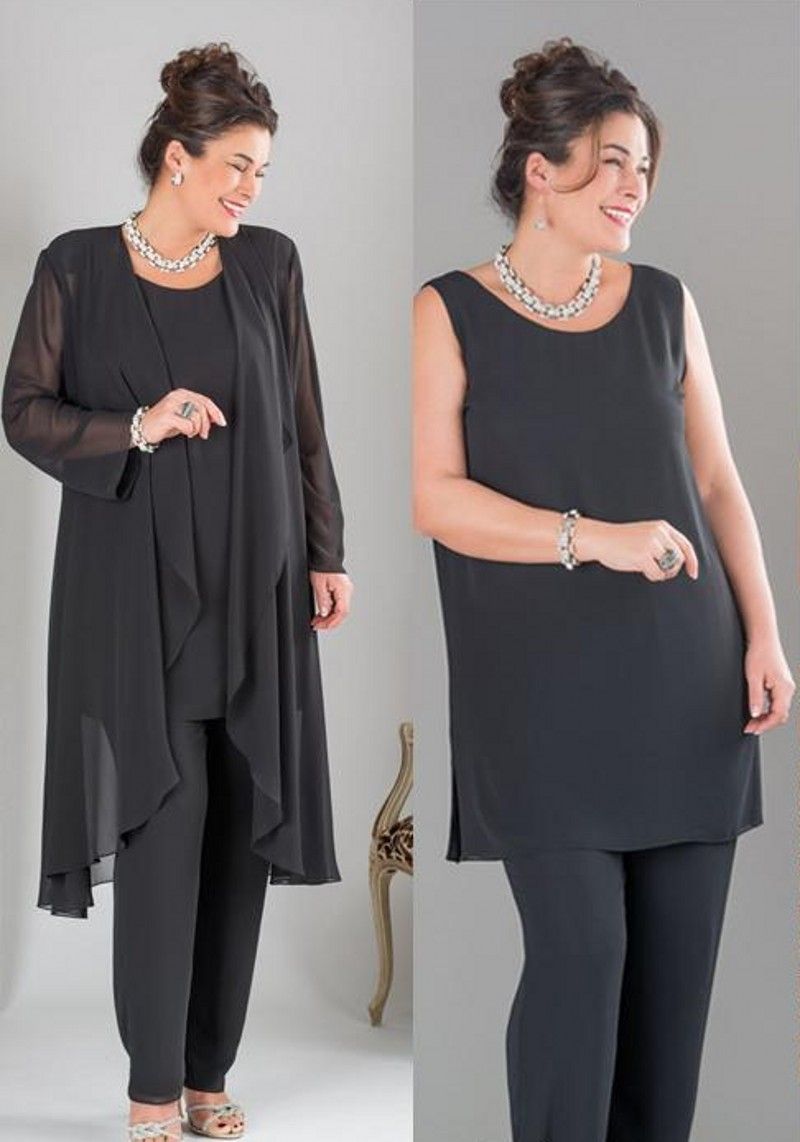 black mother of the bride pant suits