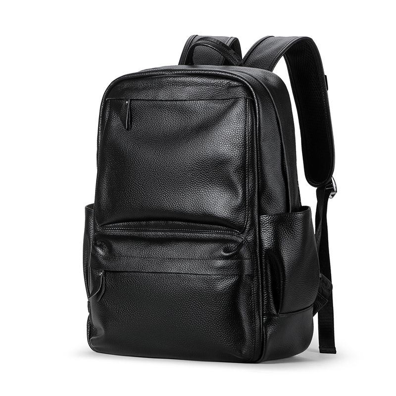 mens leather backpack laptop