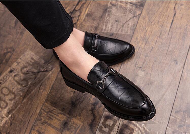 Men Formal Business Brogue Shoes Luxury 