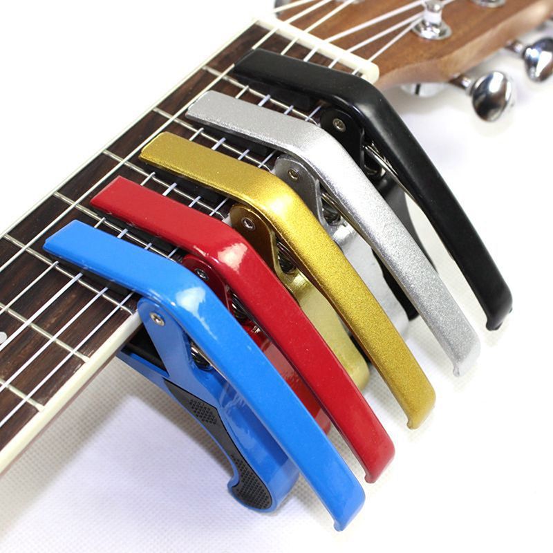 Metal Acoustic Electric Guitar Bass Ukulele Trigger Alloy Capo Tune Key Clamp