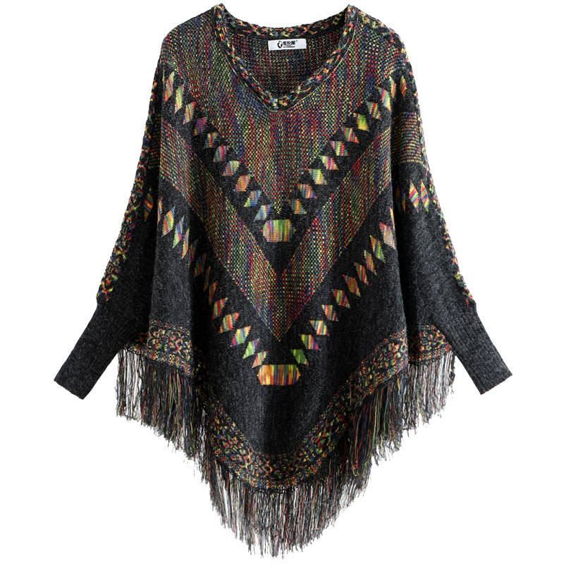 Pull poncho femme Clearance