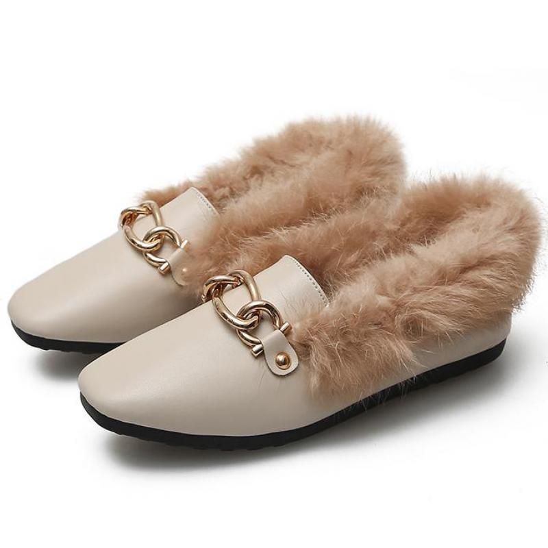 fur moccasins womens