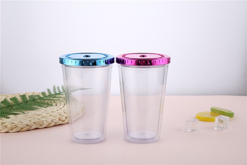 clear plastic tumblers with lids