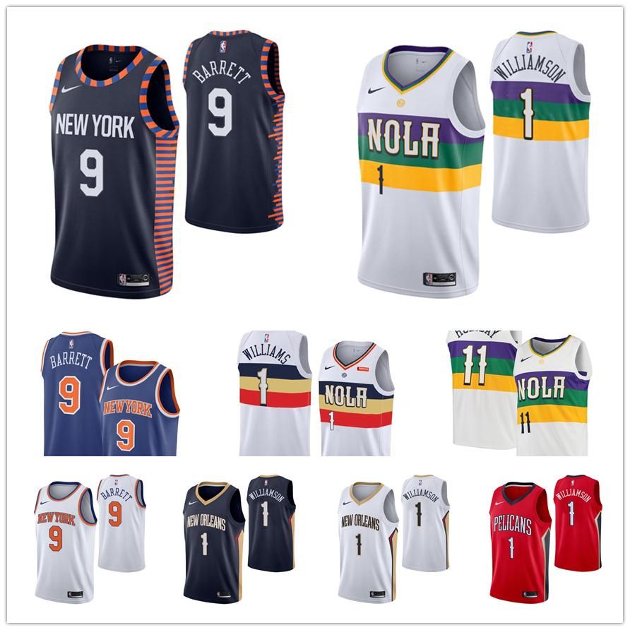 rj barrett knicks jersey