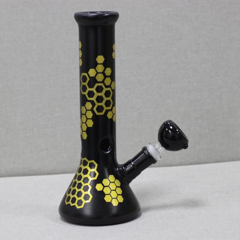 Black Bee Glass Beaker