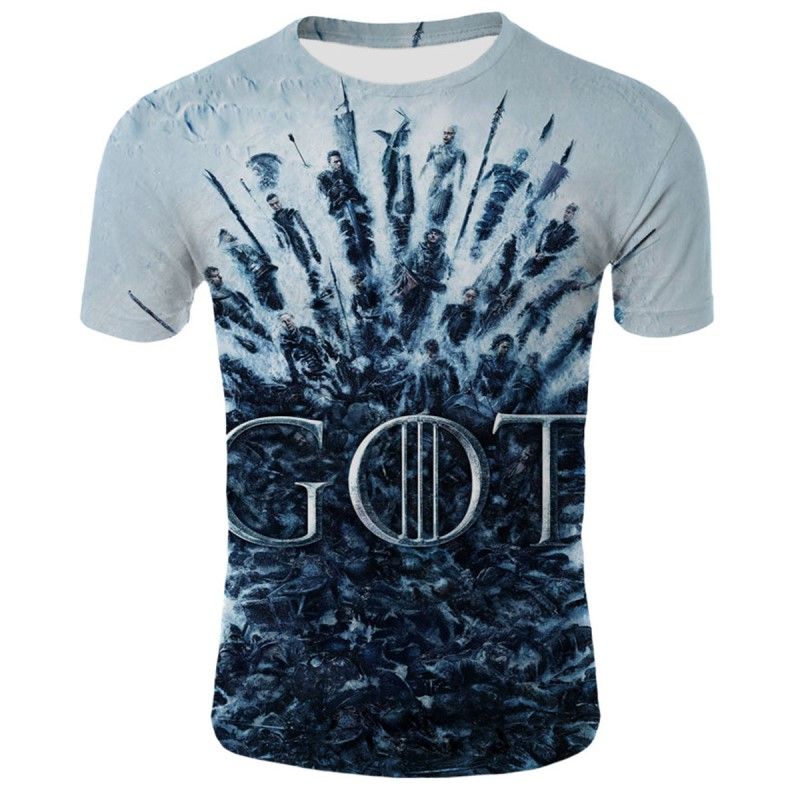 Summer T-shirts Game Of Thrones Printed Images Short Sleeve Mens Top