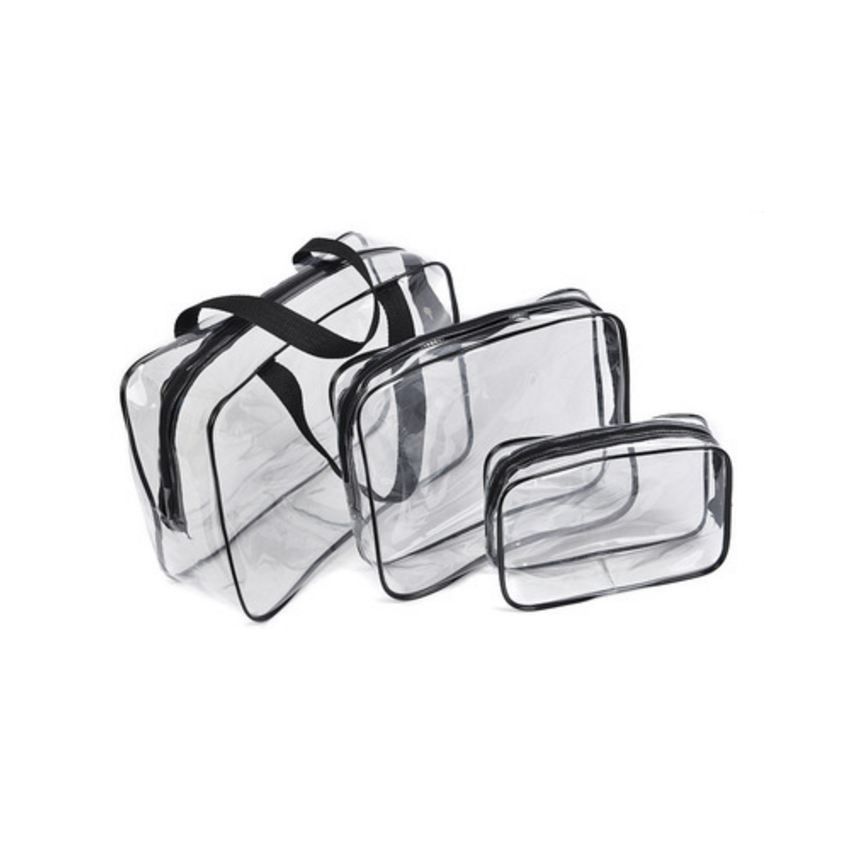Bolsa de maquillaje transparente de PVC para mujer organizador de v.. Bolsa de maquillaje transparente de PVC para mujer organizador de v..