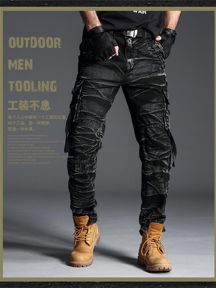 Tactical Camo Cargo Pants Men Army SWAT 