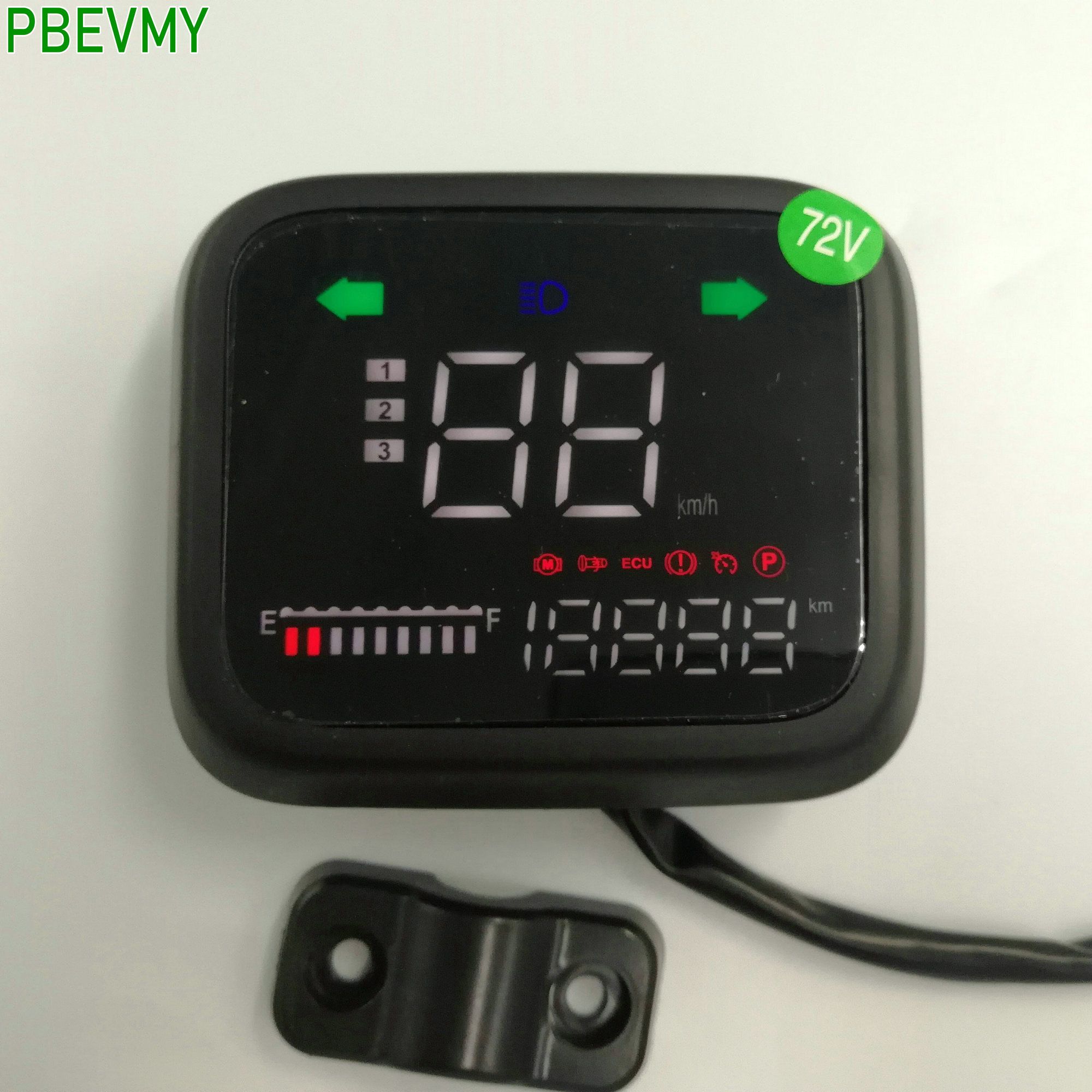 Lcd Display 48v60v72v Speedometer Electric Bike Scooter Instrument