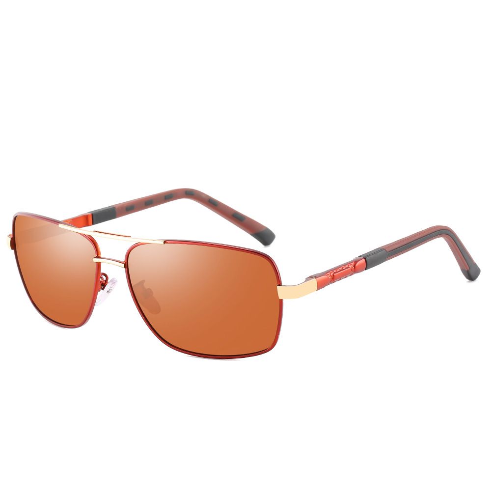 Red gold brown frame full tea