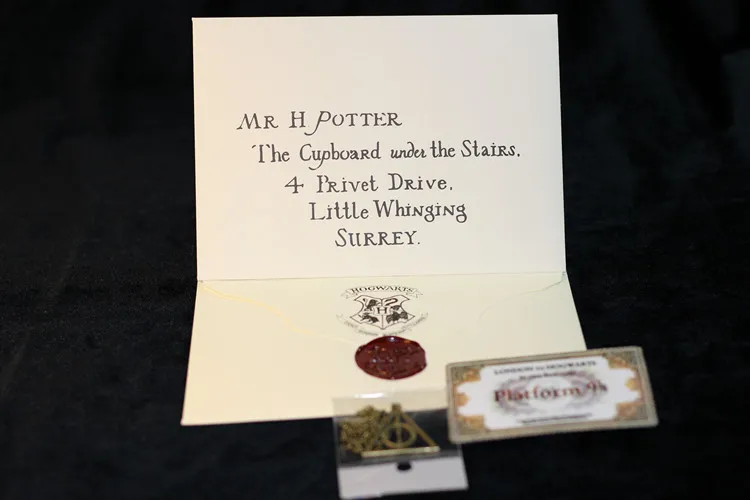 2019 Harry Potter Poudlard Entrée Lettre Enveloppe Enveloppe Harry