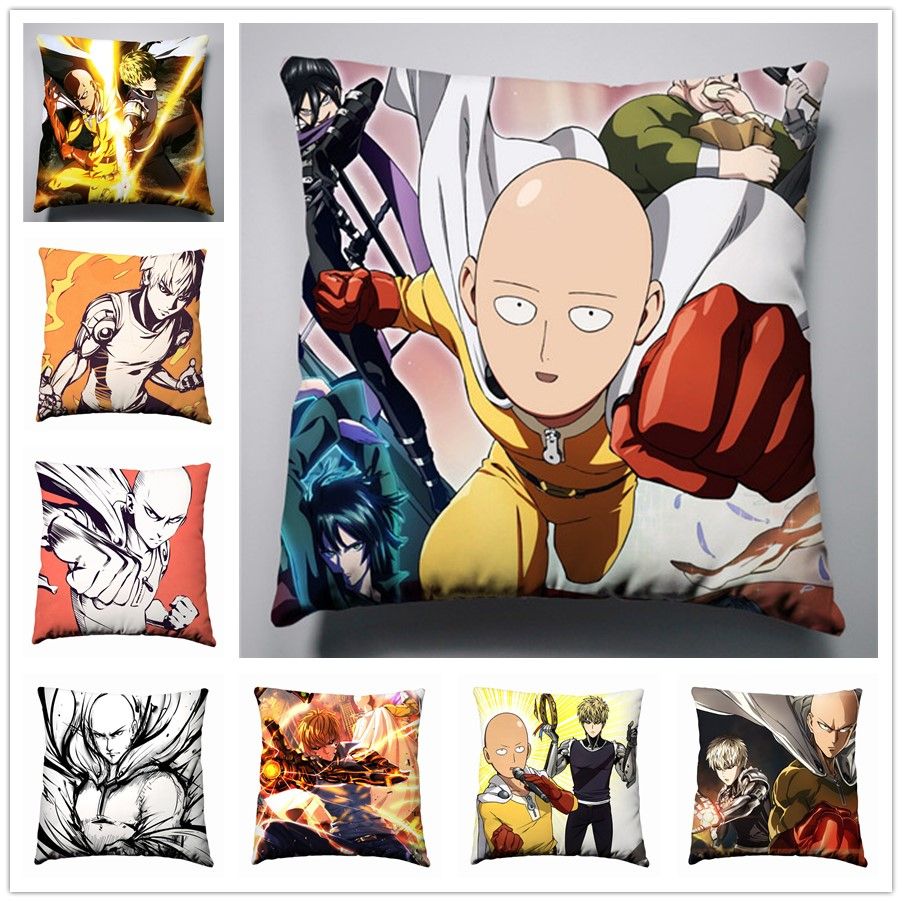 Anime Manga One Punch Man 40x40cm Pillow Case Cover Seat Bedding Cushion 002 Blue Pillow Cases 22x22 Pillow Covers From Hilery 24 65 Dhgate Com