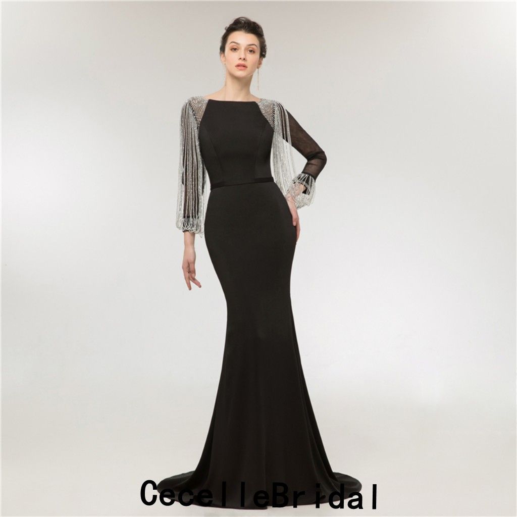 robes de soirees longues avec manches