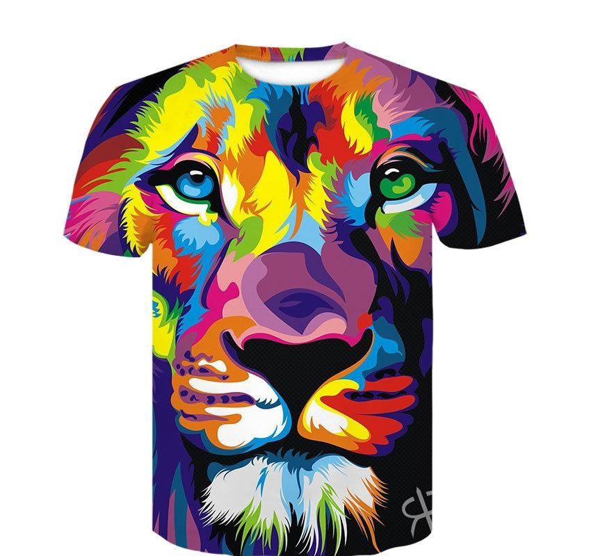 tiger print t shirt mens