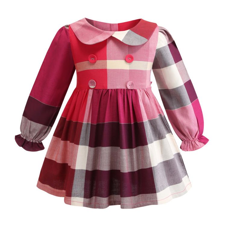 plaid girls dress