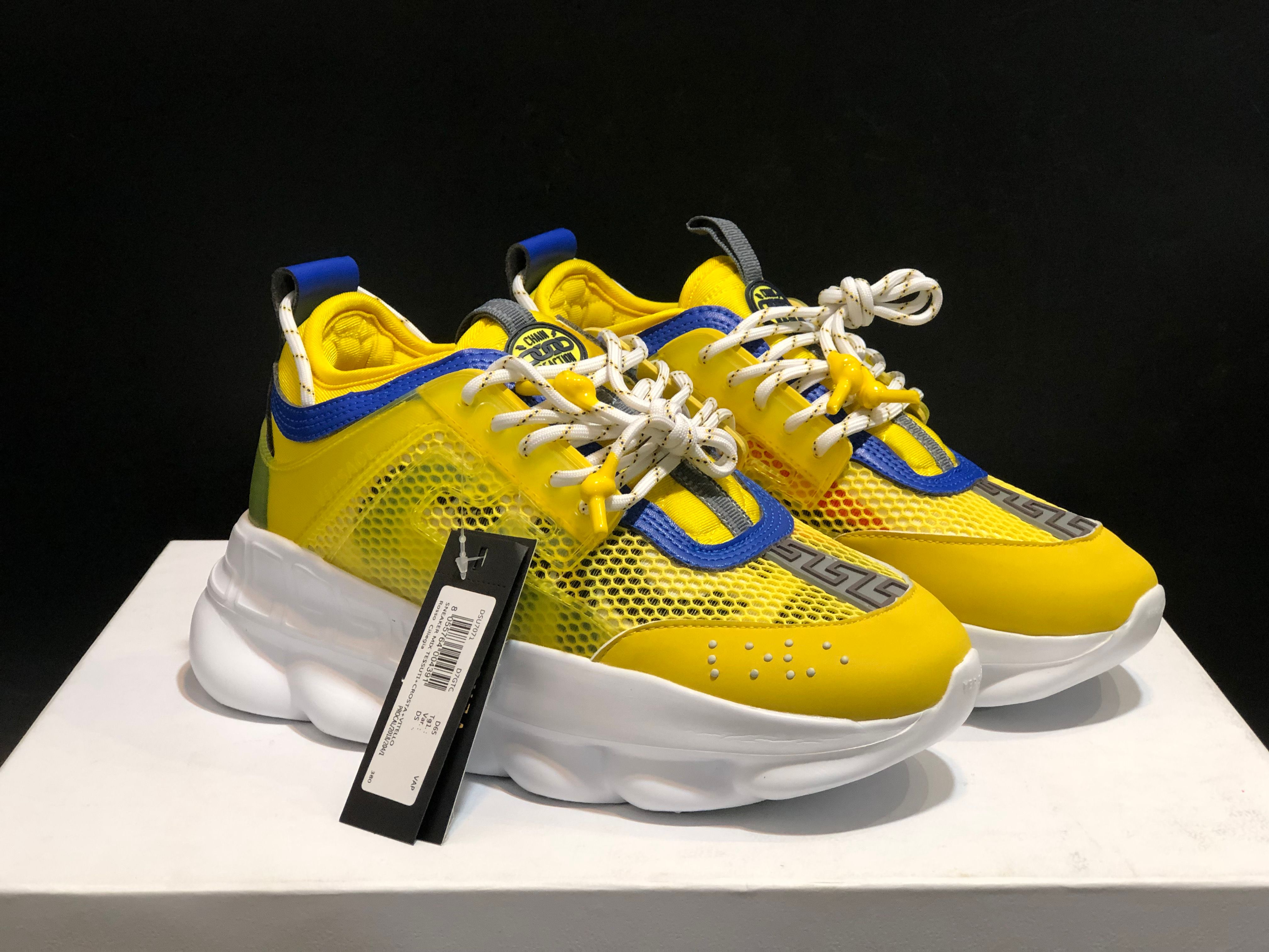 yellow designer shoes