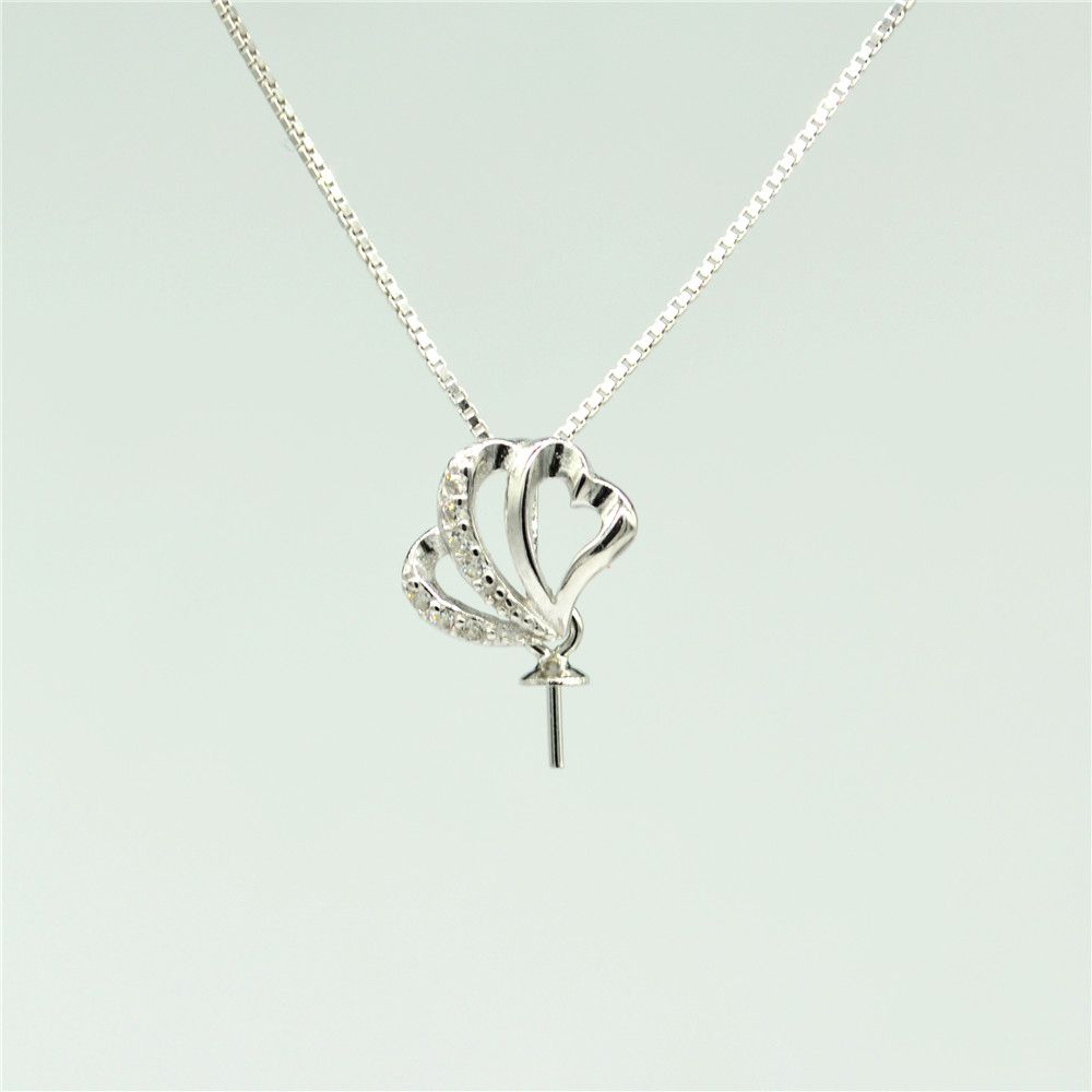 2020 S925 Sterling Silver Pendant Mountings Shell Pearl Pendants