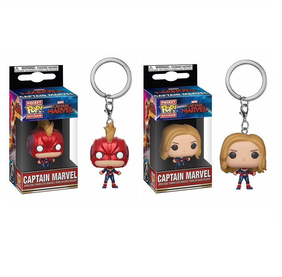 captain marvel pop keychain