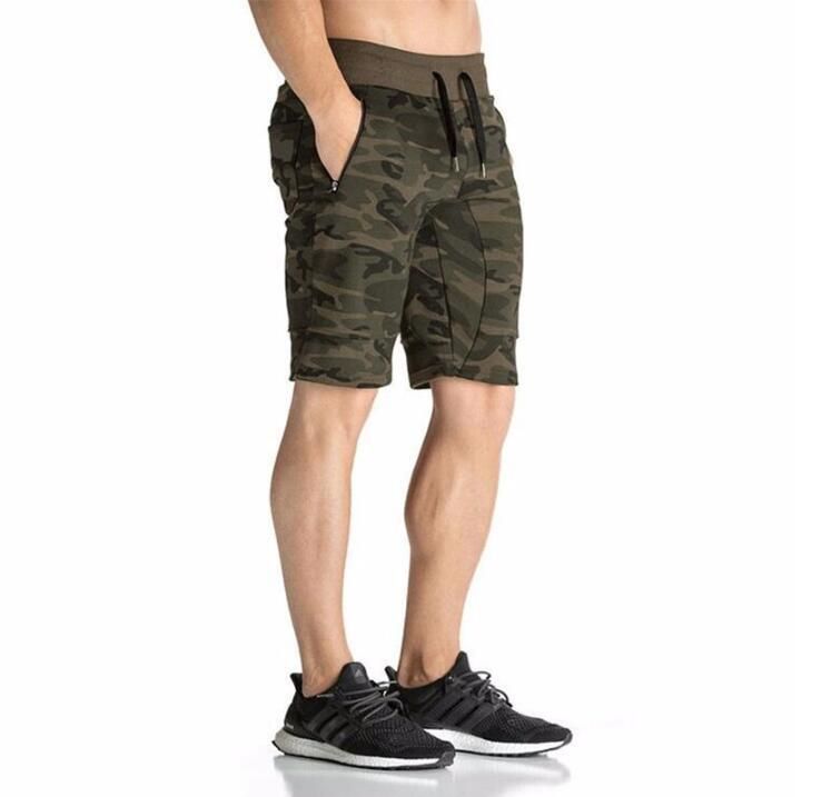 Hombre pantalón corto pantalón casual calvas -length jogger hombres cortos pantalones pantalones