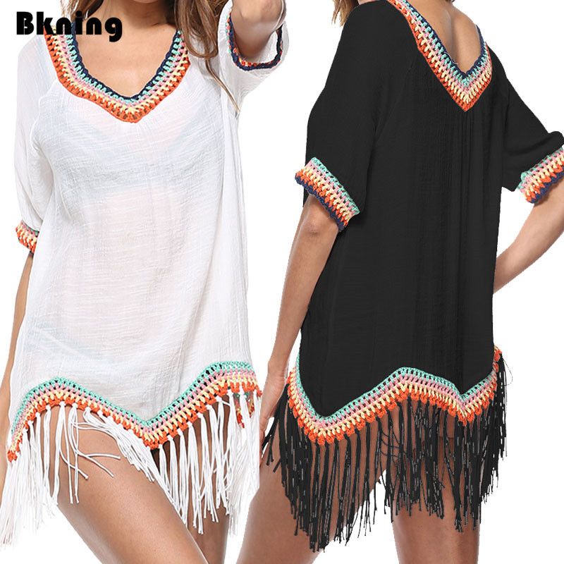 black kaftan beach cover up