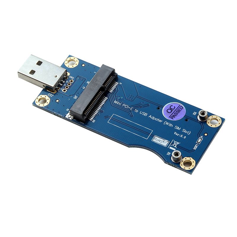 Mini Pci E To Usb Adapter With Sim Card Slot For Wwan Lte