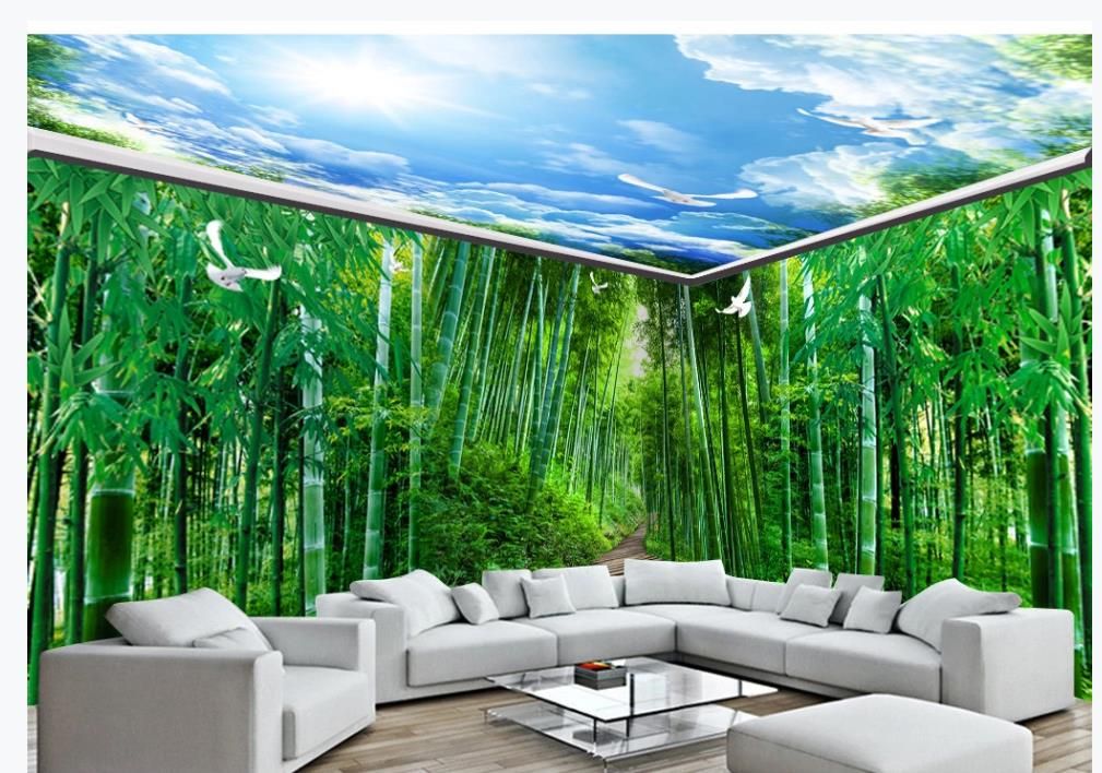 Fondos de pantalla de bambú 3D bosque toda la casa fondo pared hermoso paisaje fondos de Fondos de pantalla de bambú 3D bosque toda la casa fondo pared hermoso paisaje fondos de