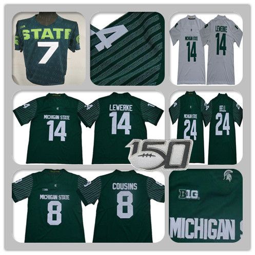 2020 Nwt 2019 Green Michigan State Spartans College Jersey Football Joe Bachie Jr Felton Davis Iii Jalen Nailor Connor Heyward Coghlin Msu 150th From Gemma Yong 22 45 Dhgate Com