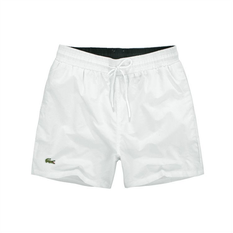 white lacoste swim shorts