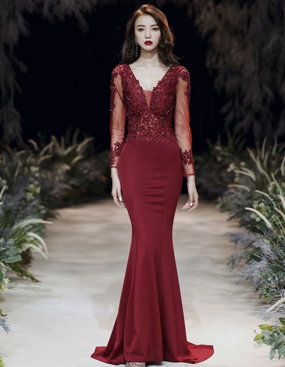 Backless Prom Dresses Mermaid Long 