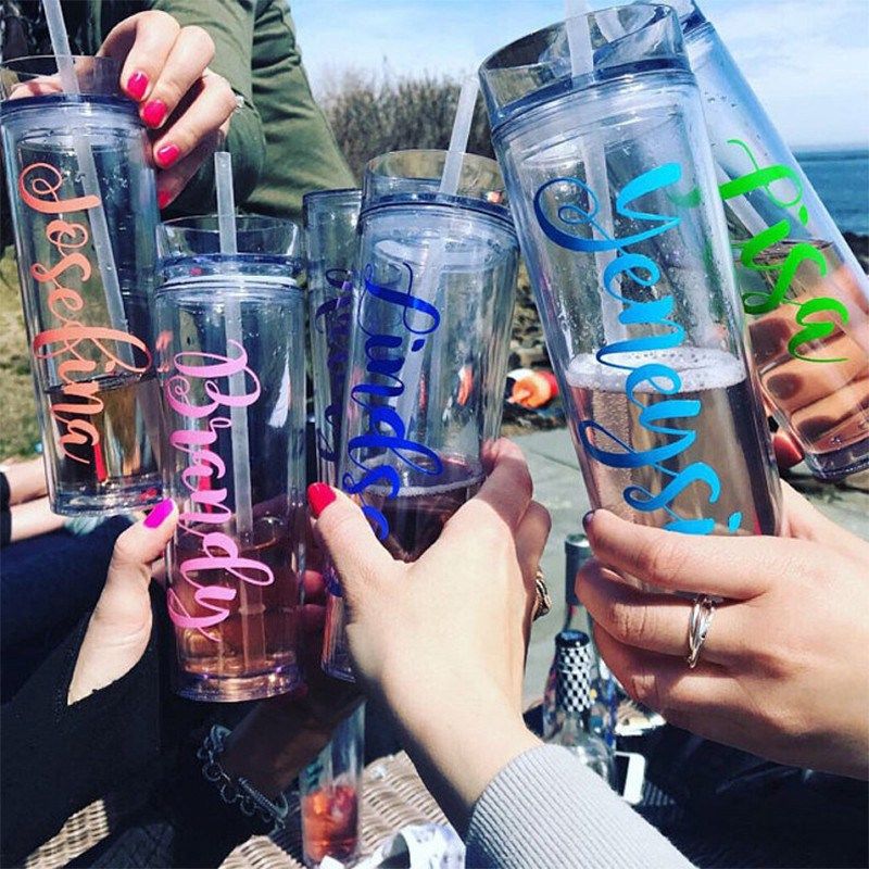 2021 16 Oz Personalized Acrylic Tumblers With Lids And Straws Bpa Free Plastic Skinny Tumbler Double Wall Cups From Kevin2970 1 32 Dhgate Com