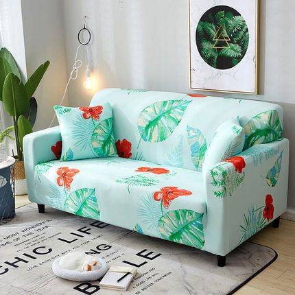 Tropical Style Elastic Sofa Cover Stretch Furniture Covers All