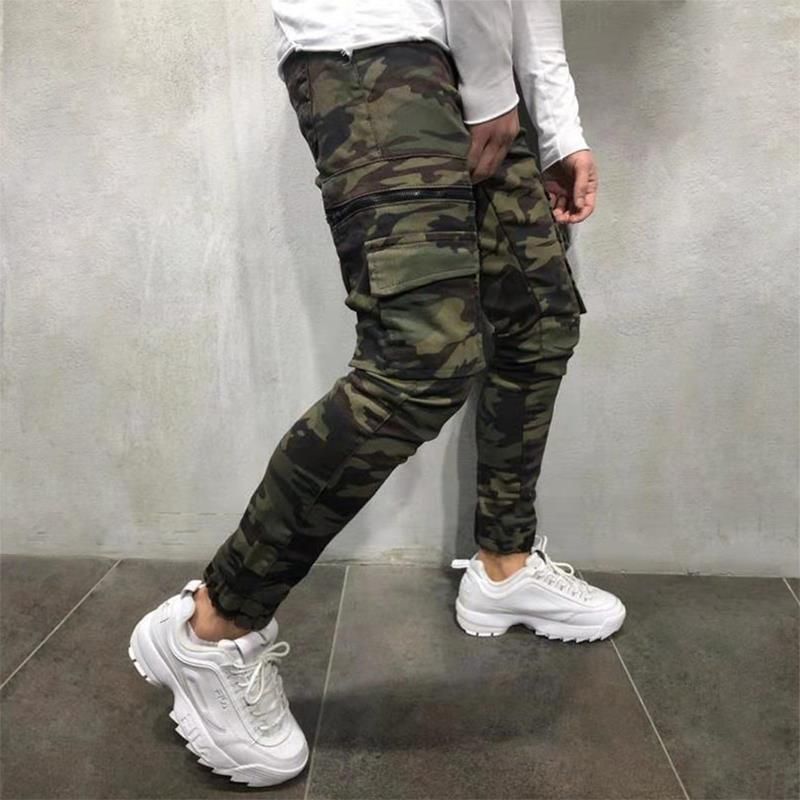 Compra Jeans Hombre 2019 CALCA MASCULINA Nuevo Roupas Big Pocket Pantalones  Vaqueros Hombre Camuflaje Jean Stretch Jeans Para Hombre Barato | Entrega  Rápida Y Calidad | Es.Dhgate
