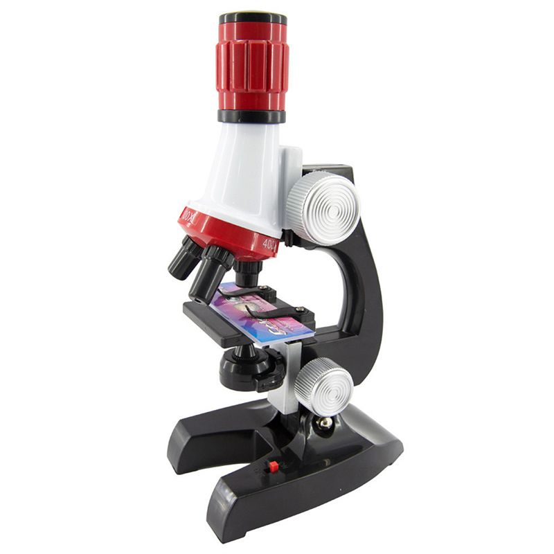 Microscopio de simulación Microscopio de juguete de alta definición 1200 veces Microscopio Ciencia y Educación Juguetes para niños 