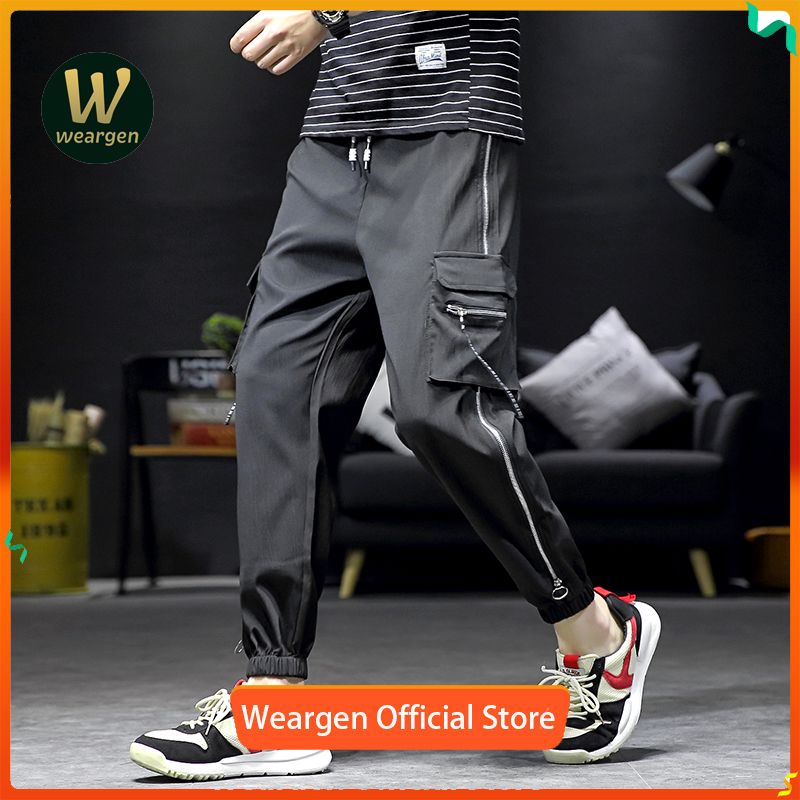 designer black cargo pants