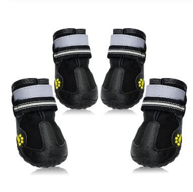 satin al orta buyuk kopekler pitbull icin yansitici kopek ayakkabi corap kis kopek bot ayakkabi yagmur giyim kaymaz karsiti skid pet ayakkabi
