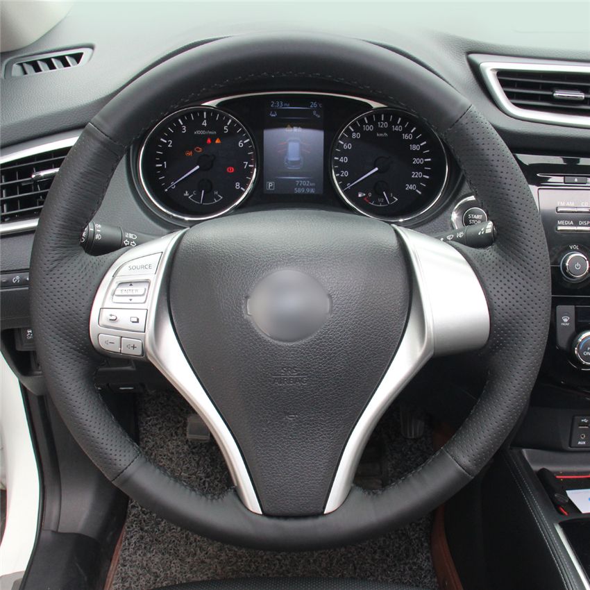 Car Steering Wheel Cover Hand Stitc H On Wrap Cover Car Interior