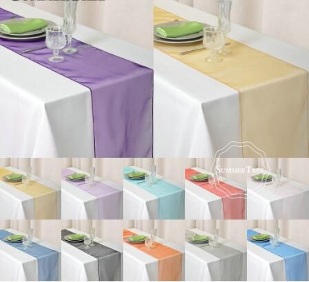 Acheter 12 X108 Chemin De Table En Organza De Mariage Banquet D