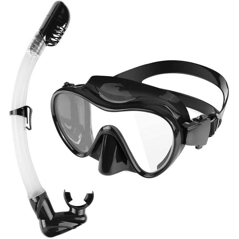 Tvird Máscara de buceo Máscara de Snorkel 180 ° Vista Panorámica Anti-Vaho Ant 