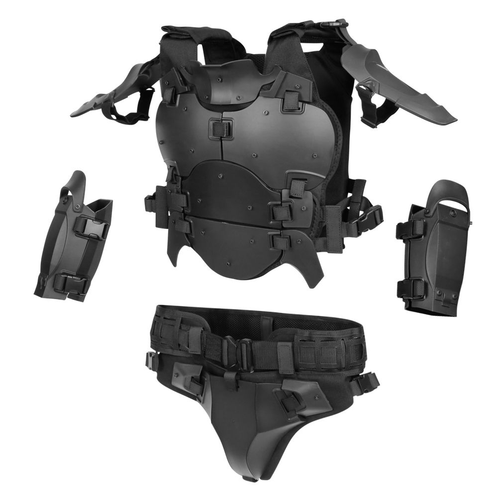 Compra Chaleco Táctico Combate Armadura Traje Airsoft Paintball Asalto  Equipo De Protección Con Almohadilla De Codo Y Faja Barato | Entrega Rápida  Y Calidad | Es.Dhgate